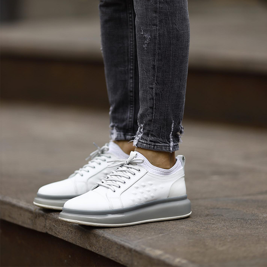 Men's Crystal Soft Sole Crocodile Print Casual Shoes