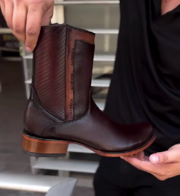 Men's Classic Vintage Cowboy Leather Boots