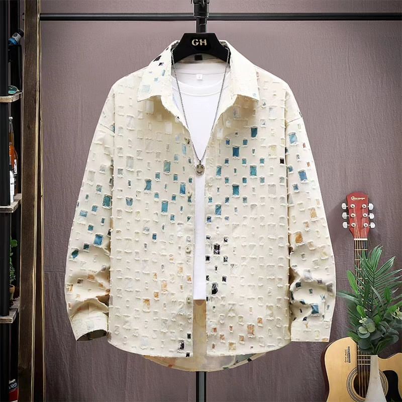 Distressed Colorful Checkerboard Shirt