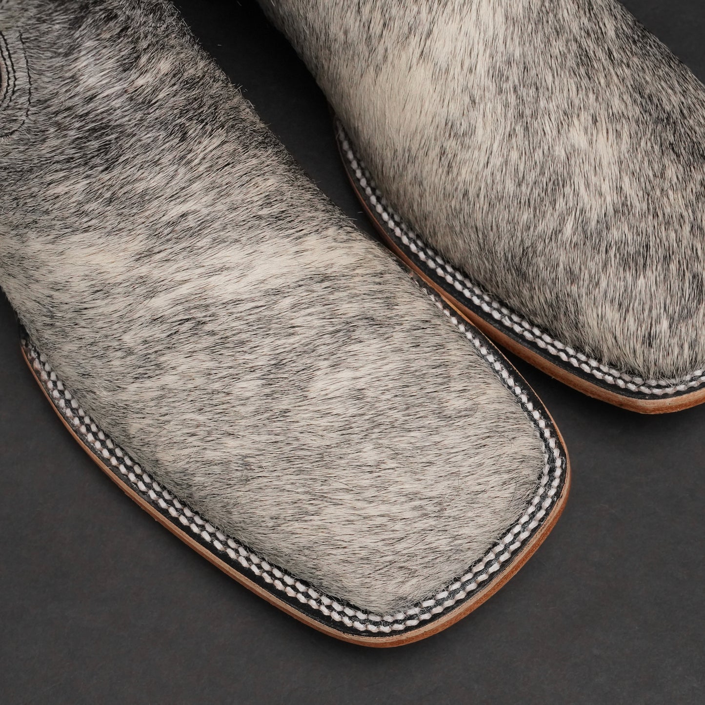 Imported natural cowhide cowboy boots