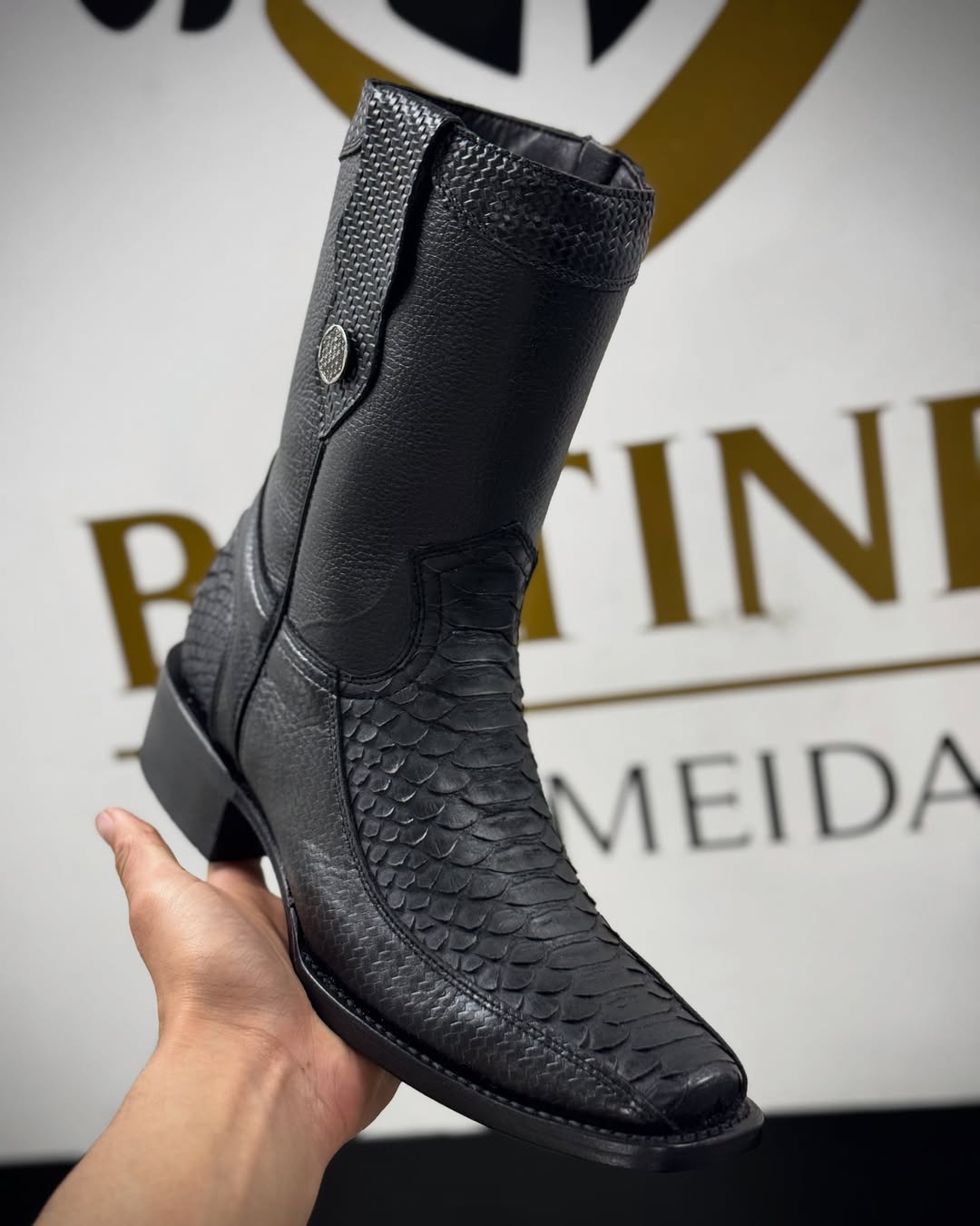 Men's Vintage Python Cowboy Boots