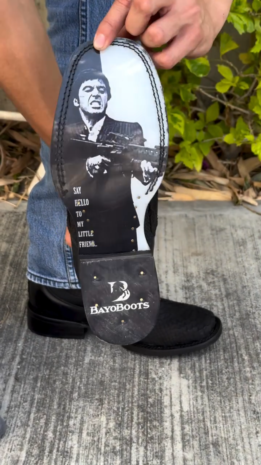 Men's Vintage Slip-On Python Boots