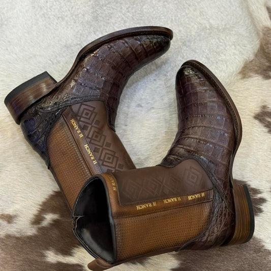 Men's Vintage Alligator Leather Cowboy Boots