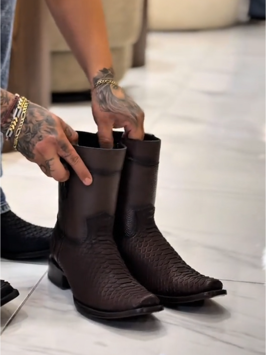 Classic Python Cowboy Boots