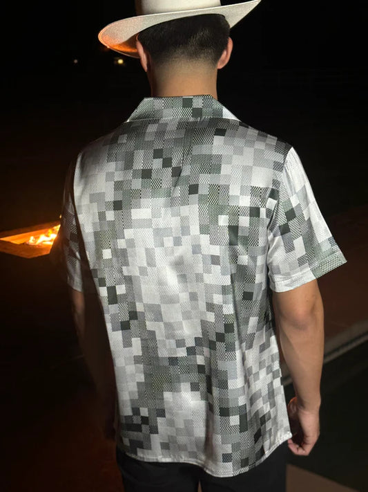 Men's Silk Mosaic Cool Shirt