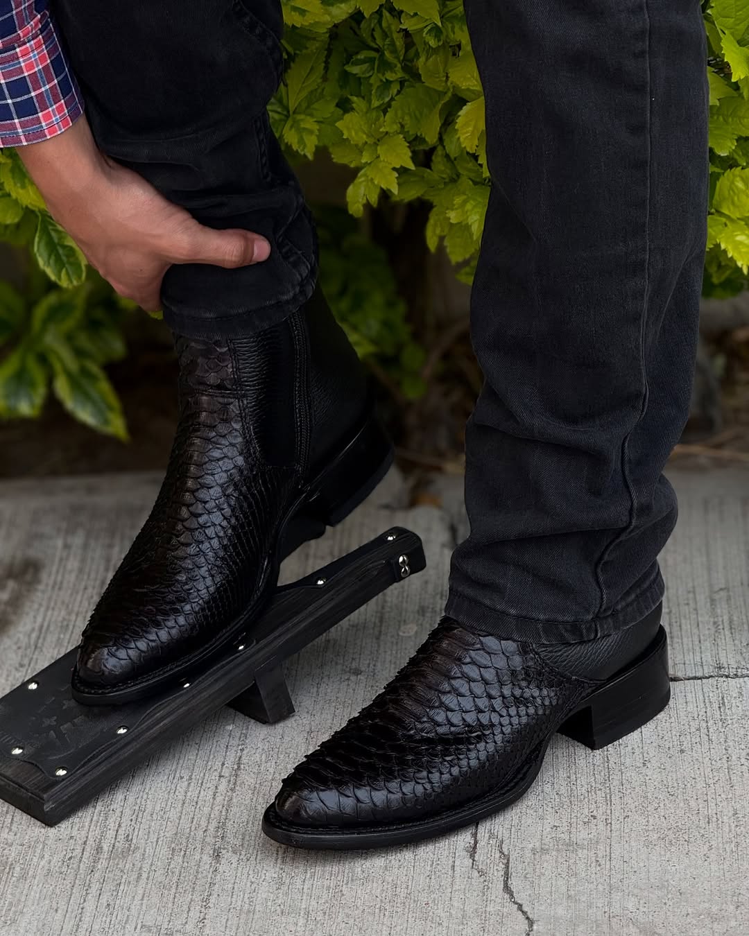 Italian Vintage Python Cowboy Boots