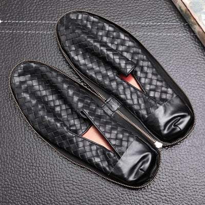 Comfortable handwoven leather shoes