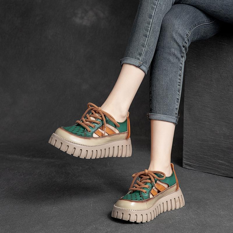 Women's Hollowed Out Muffin Soft Sole Martin Boots