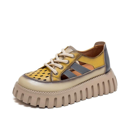 Women's Hollowed Out Muffin Soft Sole Martin Boots