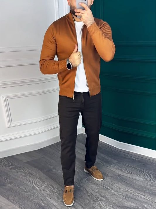 Men's Windproof Zipper Casual Jacket