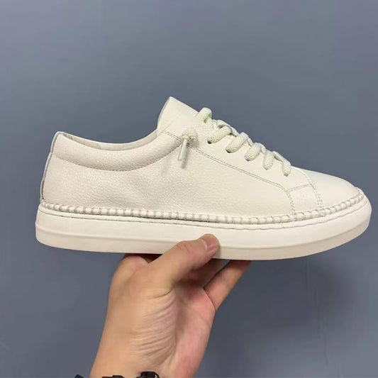 Men's Soft Sole Double Stitched Leather Casual Shoes