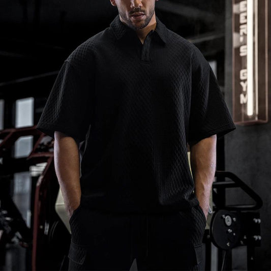 Waffle Knit Men's Two-Piece Set