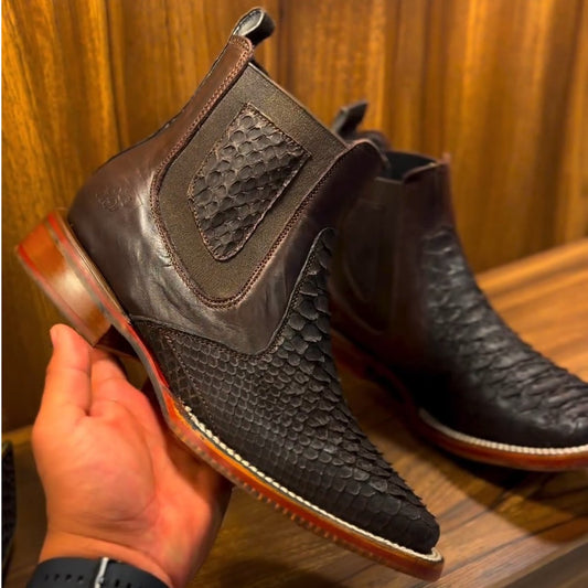 M1 Vintage Snakeskin Men's Boots