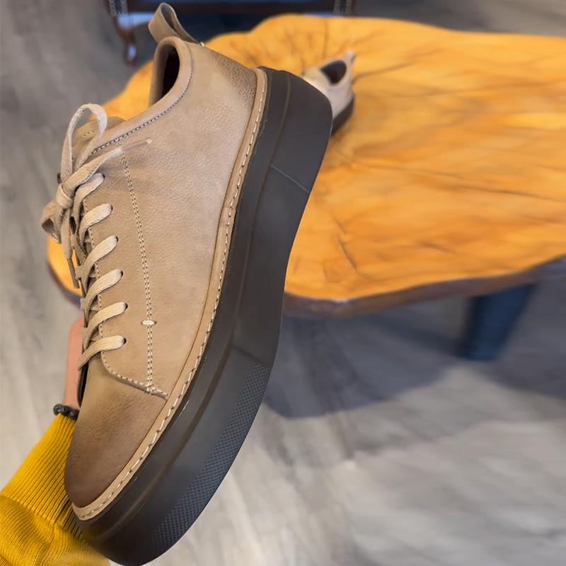 Men's Suede Round Toe Board Shoes