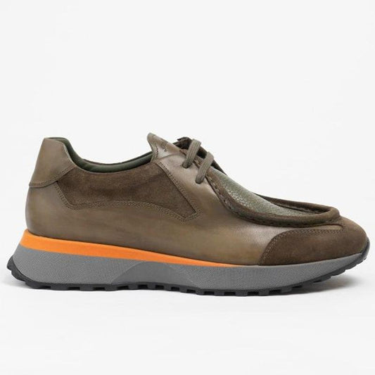 Leather Patchwork Suede Retro Men's Sneakers