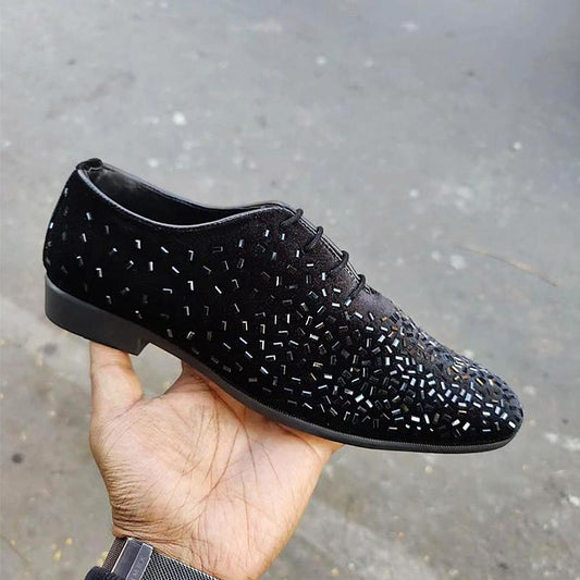 Men's Sequined Prom Loafers(Mexican Handmade Loafers)