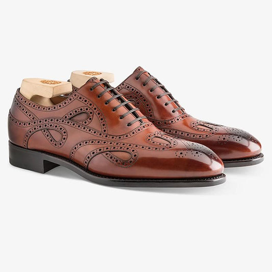 Men's Antiqued Oxford Leather Shoes