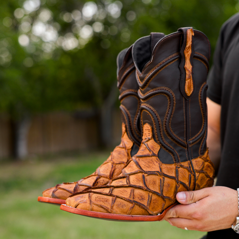 Artisan Rustic Matte Piraroucu Boots