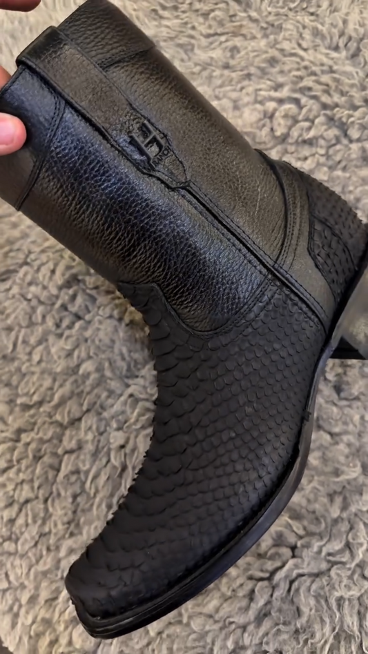 Men's Vintage Python Leather Cowboy Boots