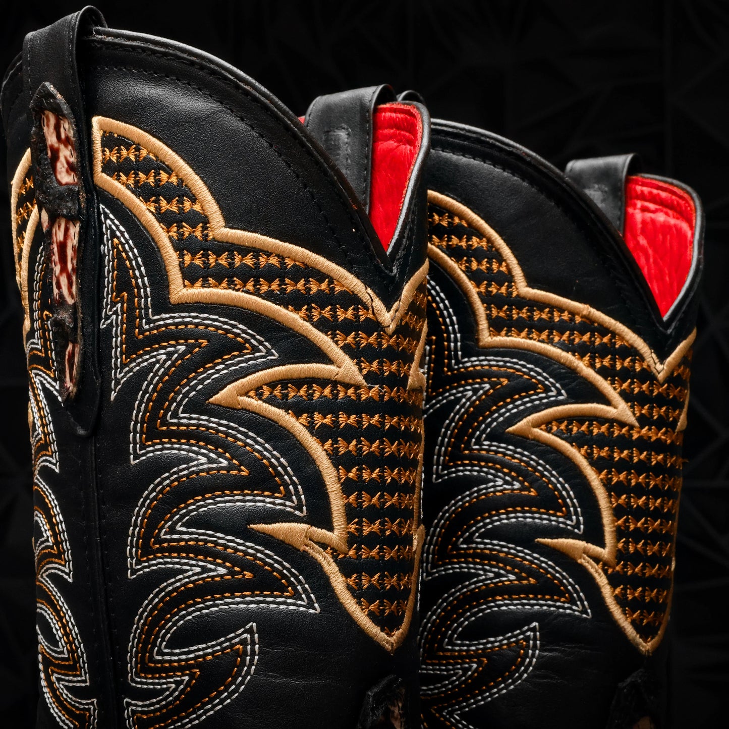 Orix Jumbo Pirarucu Leather Boots - Square Toe