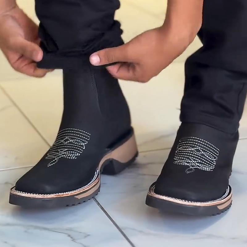 Embroidered Western Men's Boots