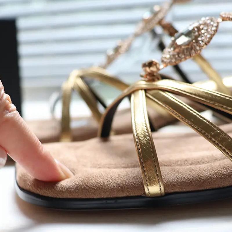 Bohemian Style Rhinestone Women's Sandals