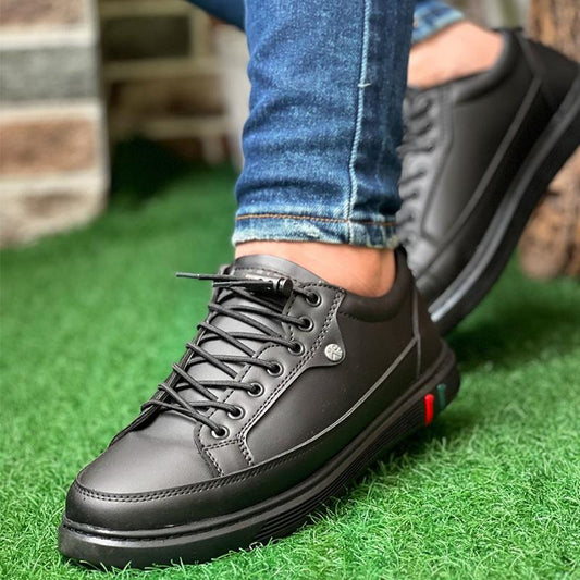 Men's Soft Sole Lace-up Leather Casual Shoes