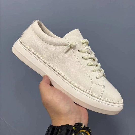 Men's Soft Sole Double Stitched Leather Casual Shoes