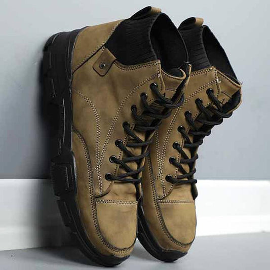 Men's Vintage Leather Sport Ankle Boots