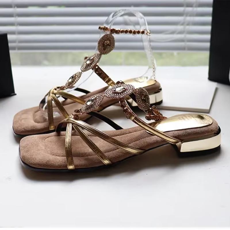 Bohemian Style Rhinestone Women's Sandals