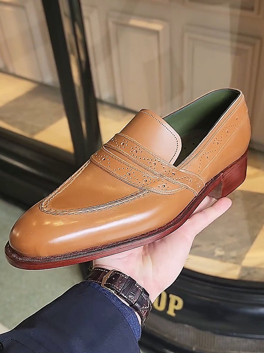 Handmade Leather Men's Loafers