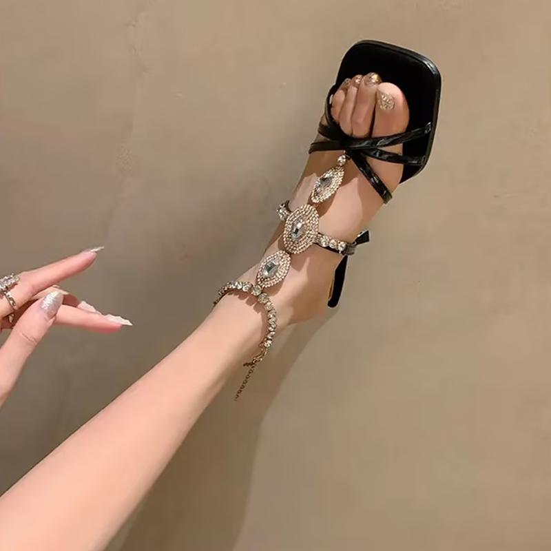 Bohemian Style Rhinestone Women's Sandals