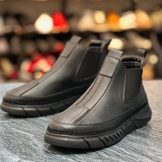 Men's Leather Sport Chelsea Boots