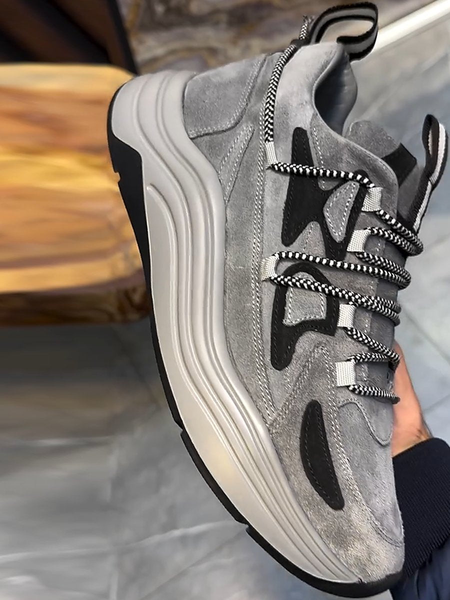 Enclosed Suede Men's Sneakers
