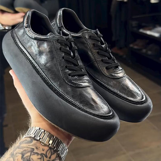 Men's Casual Leather Soft Sole Sneakers