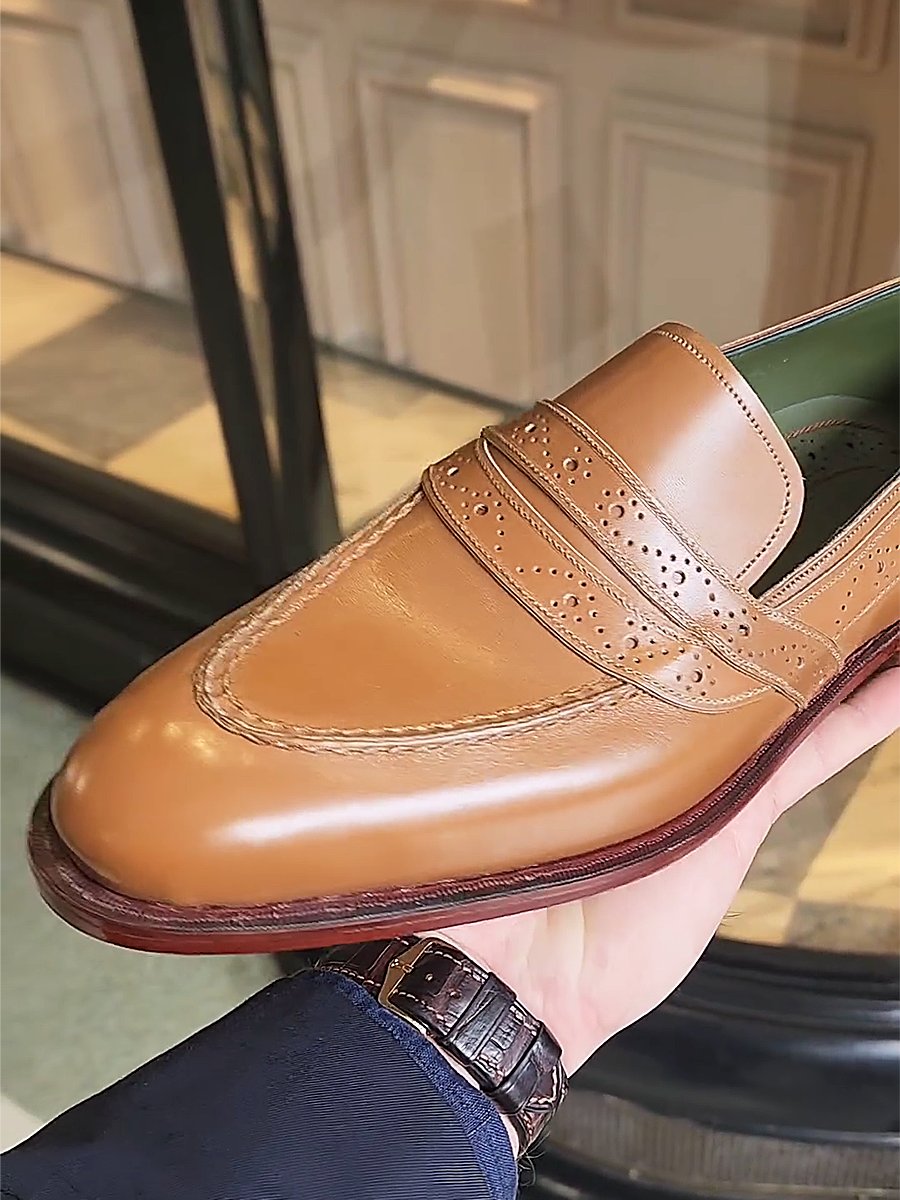 Handmade Leather Men's Loafers