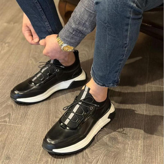 Men's Retro Leather Casual Sneakers