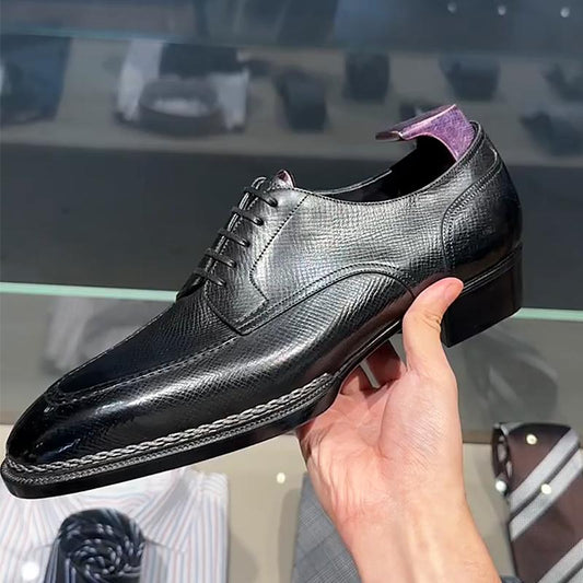 Men's Embossed Formal Leather Shoes