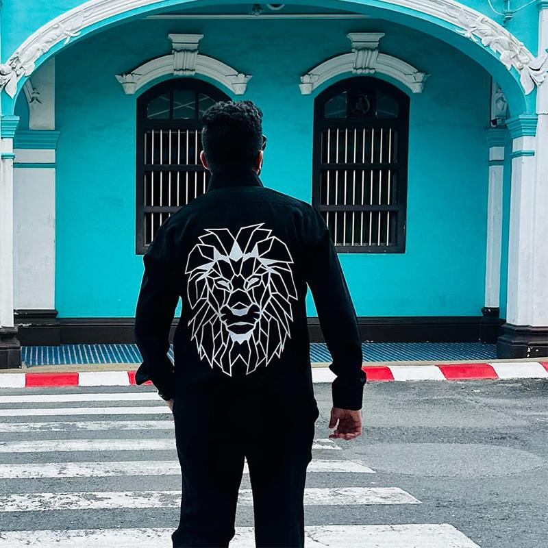 Lion Print Oversized Shirt