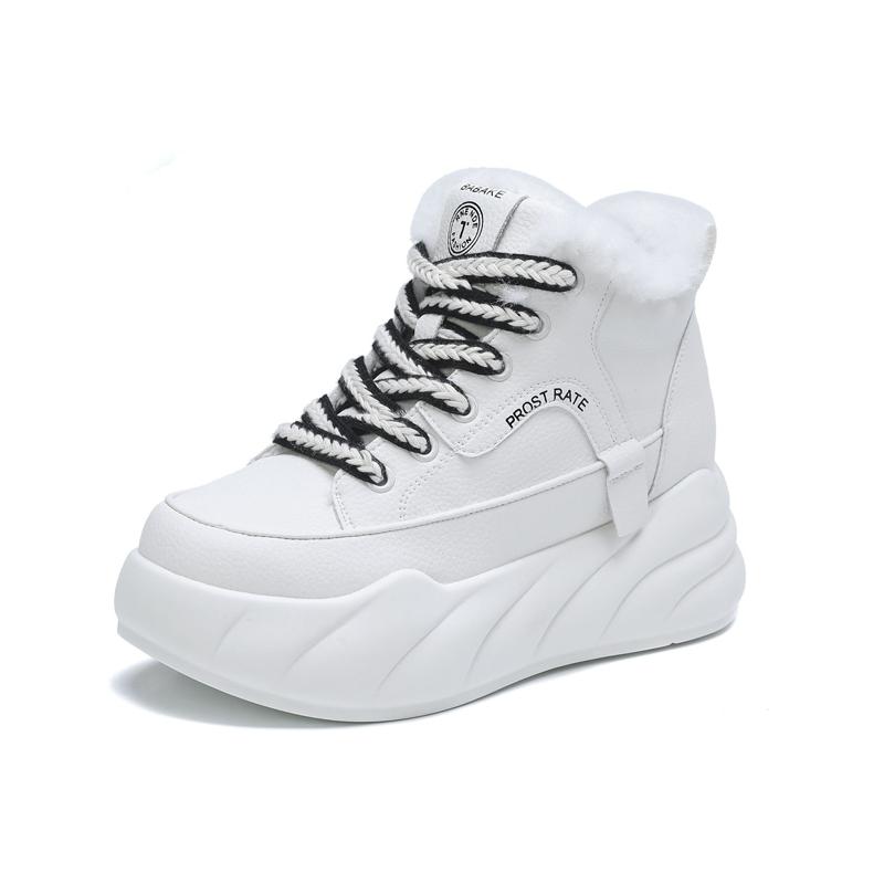 Leather High Top Soft Sole Casual Women's Shoes